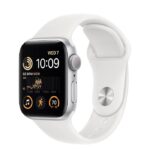 Apple Watch Series SE 2nd Gen 40mm Aluminum Case with White sports band