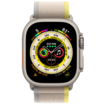 Apple Watch Ultra Titanium Yellow/Beige Trail Loop 49mm Case with